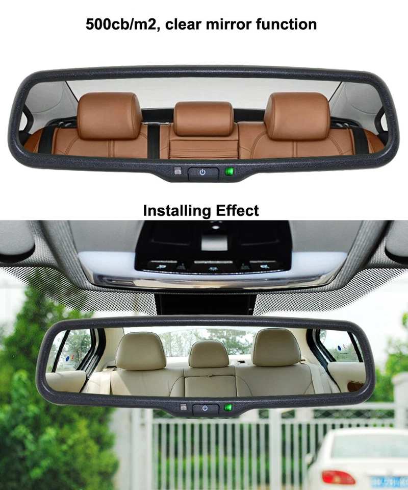 4.3" Car Rear View Mirror Monitor Reversing Camera No1 Bracket For Honda Odyssey - Image 2 of 4