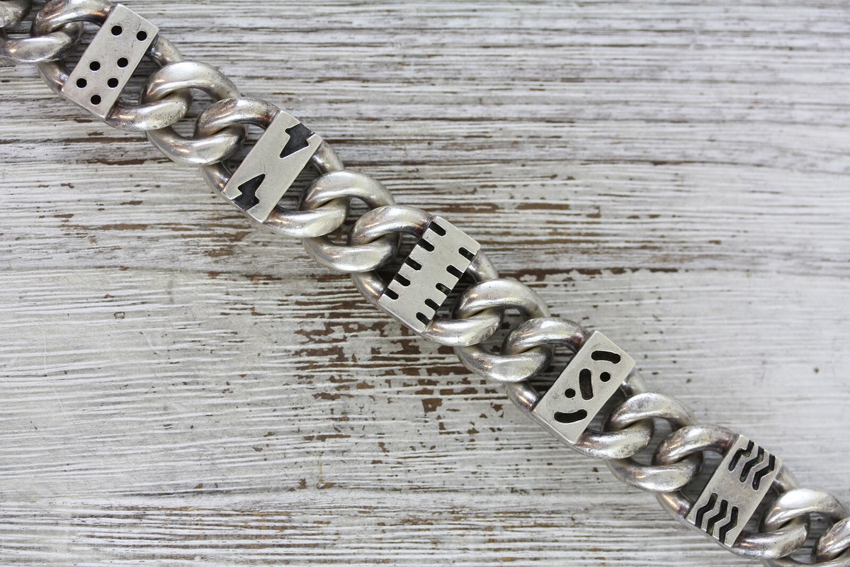 MENS HEAVY DESIGNER STERLING SILVER 925 9