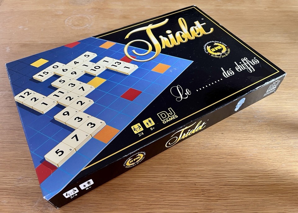 Vintage TRIOLET Game Number Tile Counting Board Game by DJ GAMES eBay