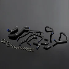 Black Silicone Coolant Hose Kit Fit For 2008-2011 Subaru Impreza WRX MK10 GRB/GH
