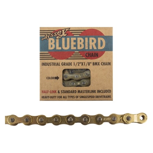 Odyssey Bluebird 1/2 x 1/8 Single Speed 112 Links BMX Bicycle Chain - Picture 3 of 11