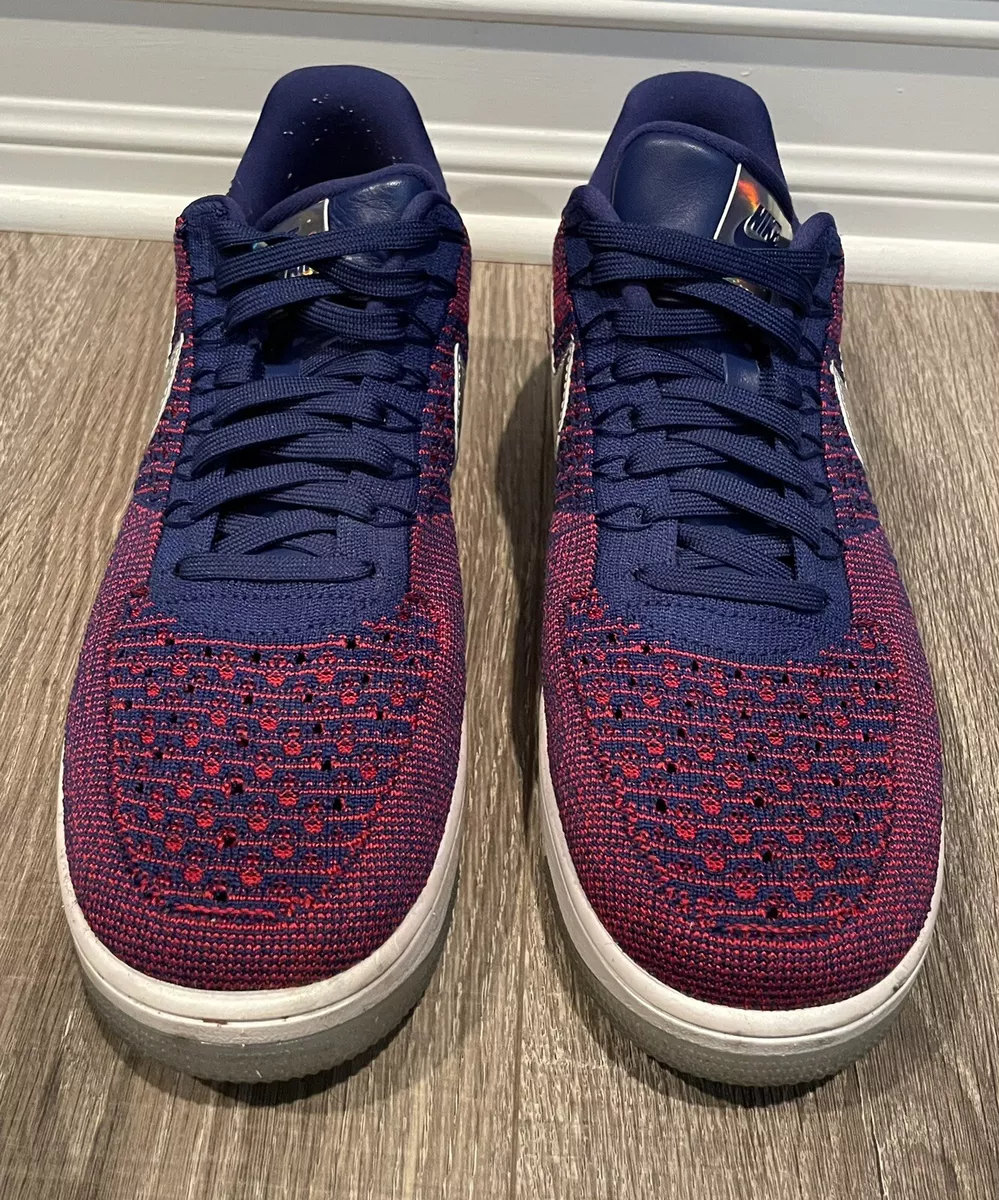 Nike air force 1 flyknit shop mens purple