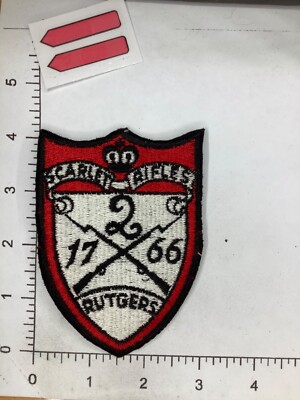 Rutgers R Patch RUTGERS SCARLET RIFLES R.O.T.C. PATCH | eBay