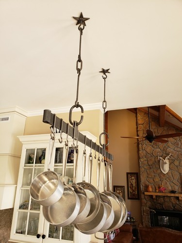Cadena de candelabro de iluminación, hierro forjado, 5/16"" cuadrado., eslabones de 1 3/8"" x 3 3/8", EE. UU. - Imagen 8 de 12