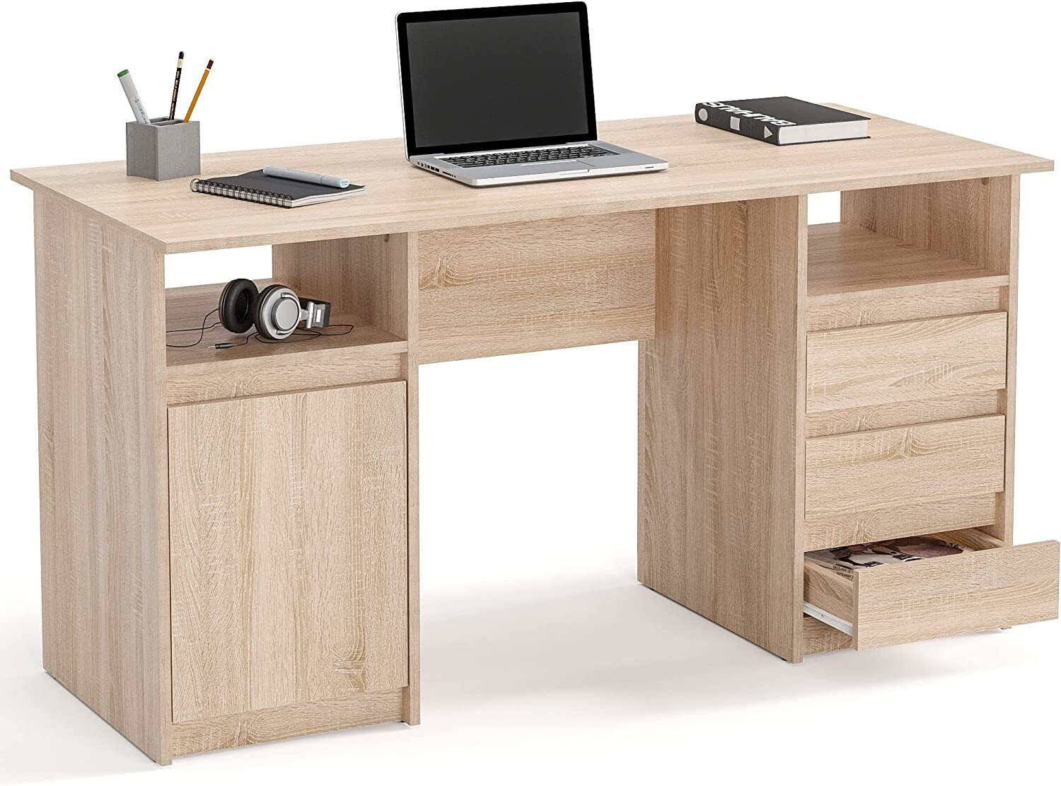 Schreibtisch Arbeitstisch Winkelschreibtisch Computertisch Büro PC-Tisch KOMTO