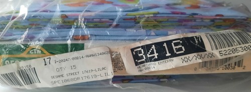 SESAME STREET SOCCER THEME COTTON FABRIC 15 Yards By SPECTRIX - VINTAGE - NEW - Picture 4 of 6
