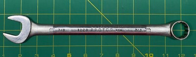 Used Proto Professional 7/8'' 12 Point Combination Wrench 1228 USA