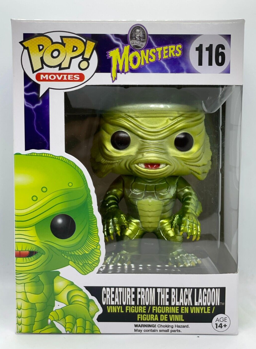 Funko Pop Movies Monsters Universal 116 Creature From The Black Lagoon Metallic