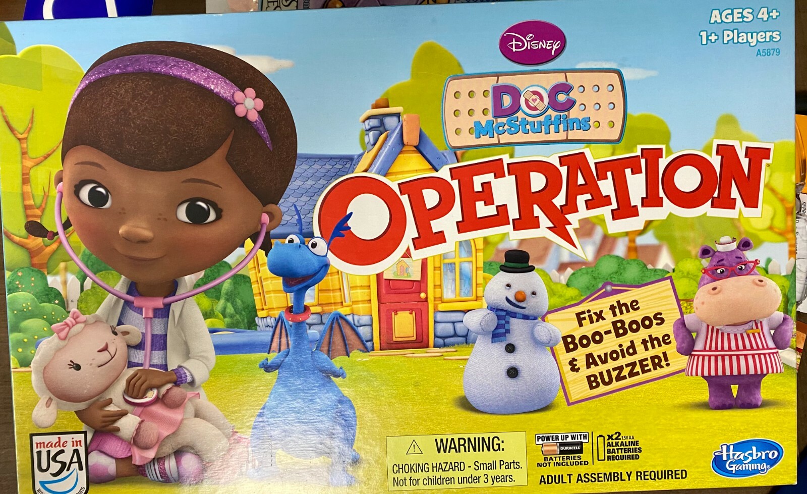 OPERATION DOC MCSTUFFING DISNEY AGES 4+ HASBRO GAMING FIX BOO BOOS FREE ...