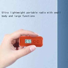 Pocket FM Radio Portable Mini 50-108MHZ Radio Receiver with LCD Display 3.5mm
