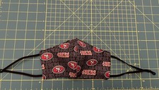 SF 49ers Handmade Cotton Face Mask Washable, Reusable Large Adjustable