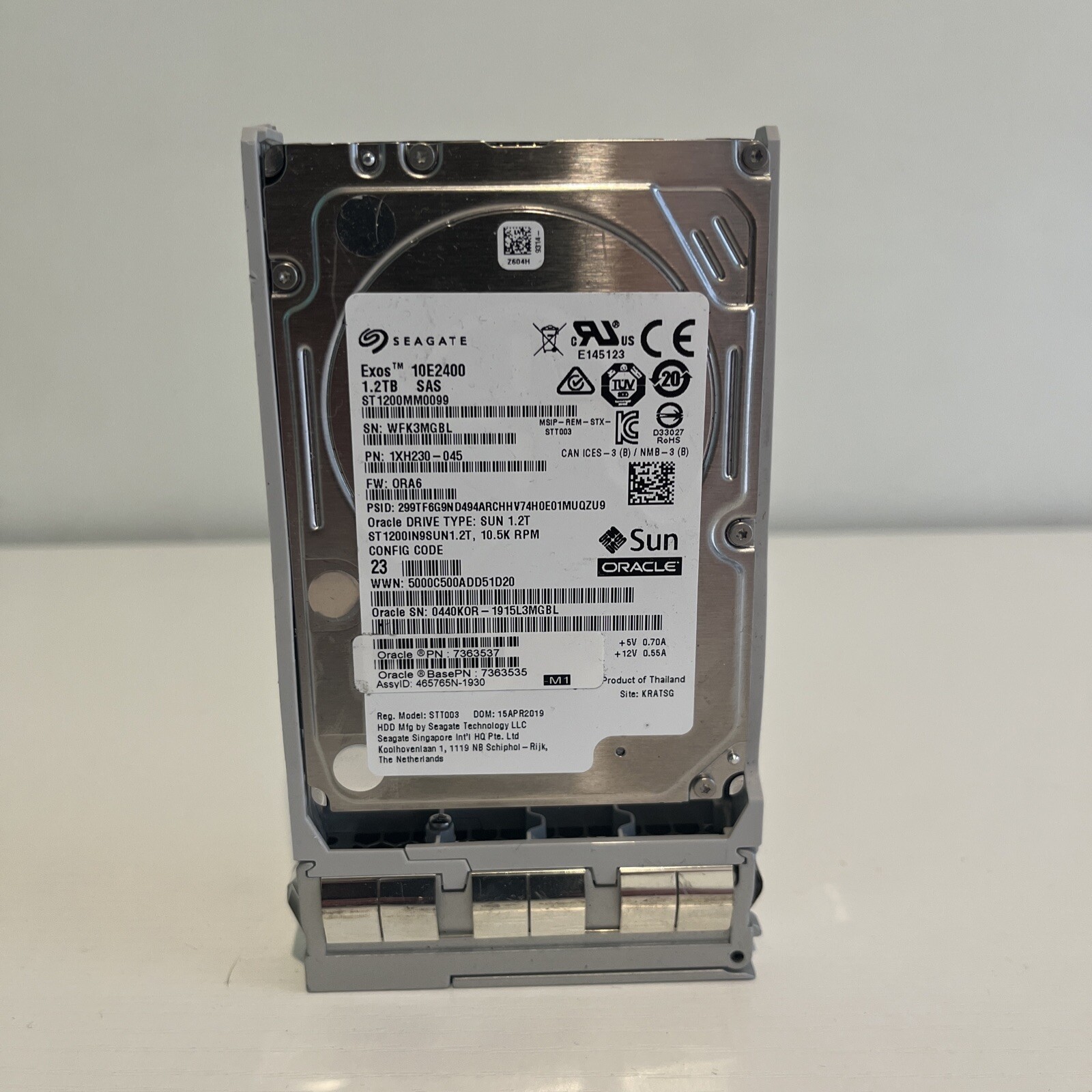 SUN Oracle 7363537 Seagate Exo 1.2TB 10K RPM SAS Disk Assembly w ...
