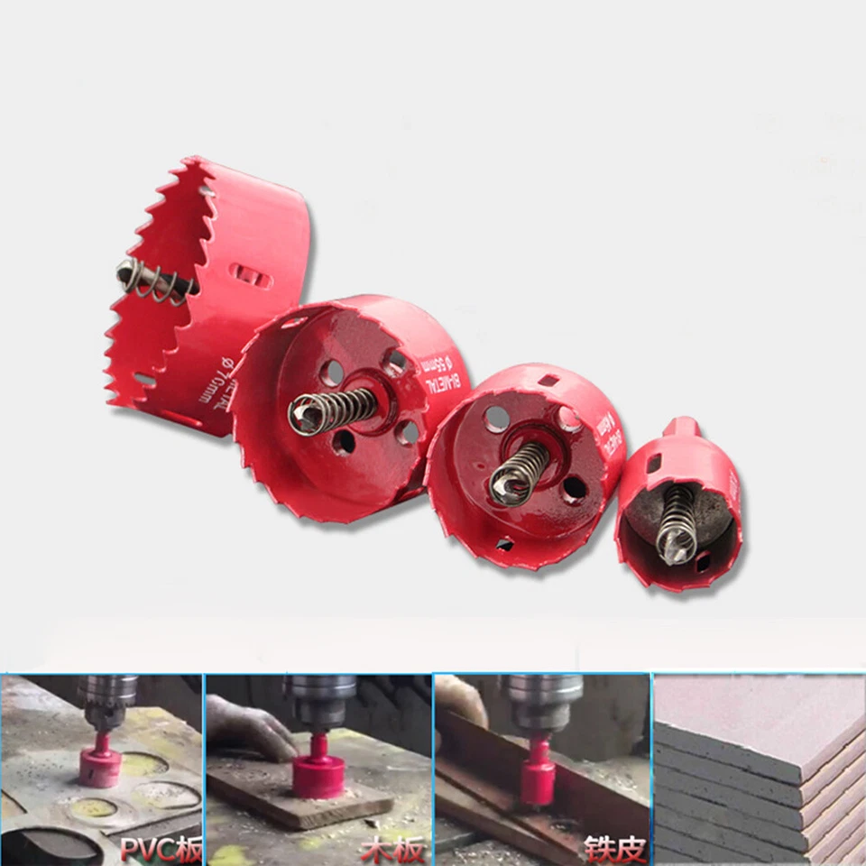 15-300mm Bi Metal M42 HSS Hole Saw Cutter Drill Bit For Aluminum Iron Pipe Wood - Image 2 of 4