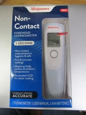 NEW WALGREENS NON-CONTACT 1 SECOND DIGITAL FOREHEAD THERMOMETER FREESHIPPING