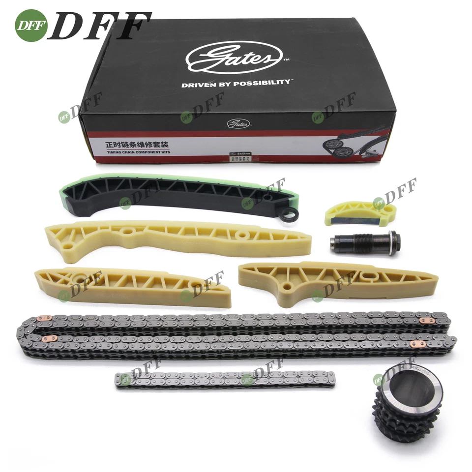 9X Kit de guía de tensor de cadena de distribución para Mercedes-Benz W221 M272 M273 3.0 3.5 5.5 Foto 3 de 4