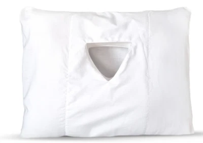Ear Pillow with a Hole for Pain Relief from CNH Side Sleeping Pillow with White