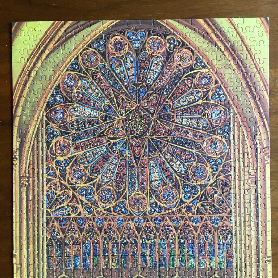 MINSTER Amiens St Firmin 拼图 - 完整 500 件 复古 着色玻璃窗 — 第 3/4 张图片