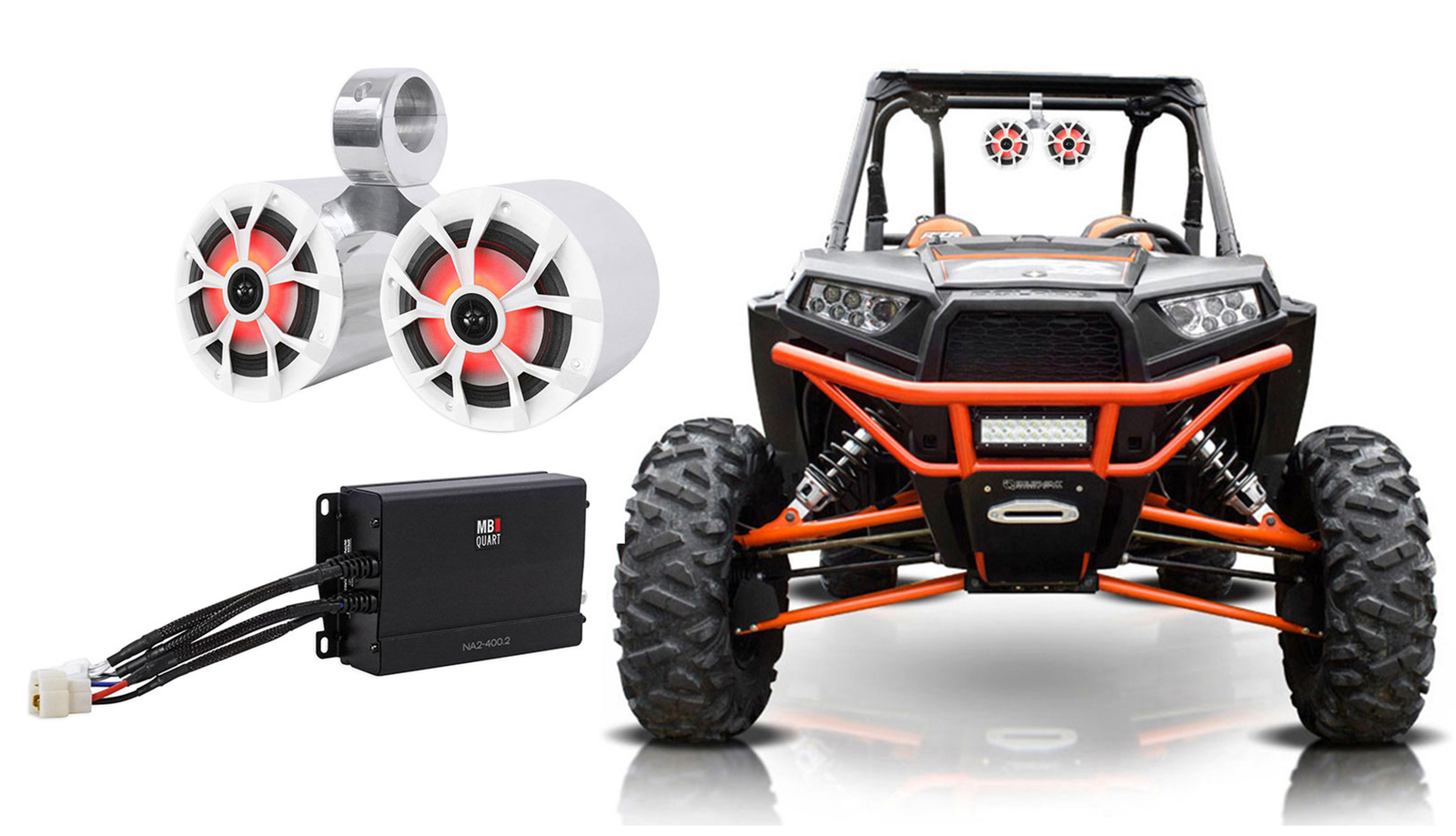 Rockville RKL65MBW Двойные 65-ваттные светодиодные колонки мощностью 700 Вт Усилитель для RZRATVUTV 38890₽