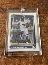 Taylor Trammell IP Signed Optic Rookie Card Psa Dna Coa Autographed Mariners