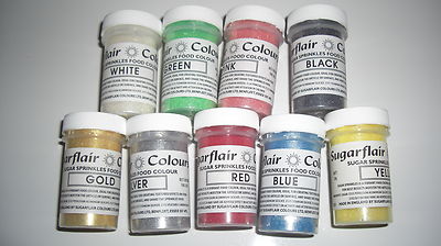 Essbarer Glitzer Glitter Sugarflair, 20g,  Tortendeko,Lebenmittelfarbe, Kuchen,