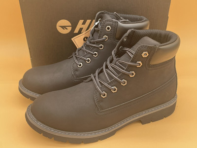 Size 9.5 - Hi-Tec Men Reznor 6  Soft Toe Boots Black  NEW