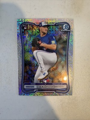 Trey Yesavage 2026 Bowman Chrome Mega Box Mojo Refractor #41 Rookie RC Toronto