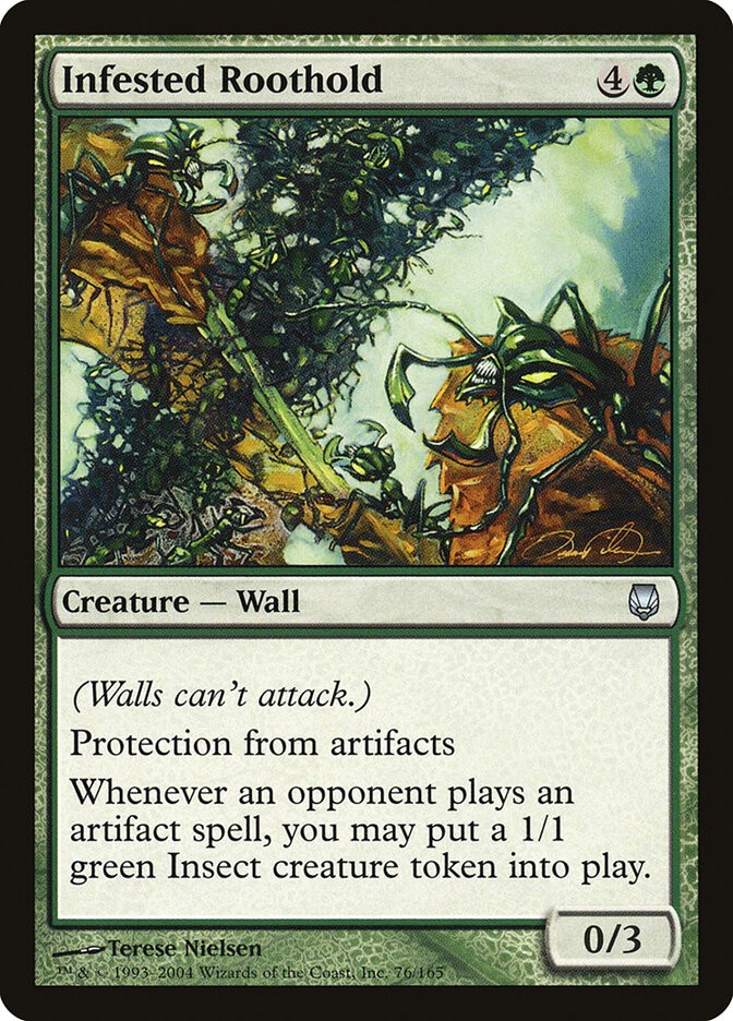 Infested Roothold Foil (076) Darksteel DST MTG Magic
