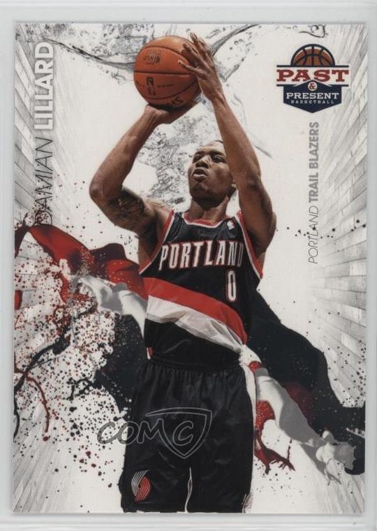 2012-13 Panini Past & Present Raining 3's Damian Lillard #4 09is