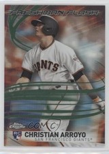 2017 Topps Chrome Freshman Flash Green Refractor 45/99 Christian Arroyo #3 a2v