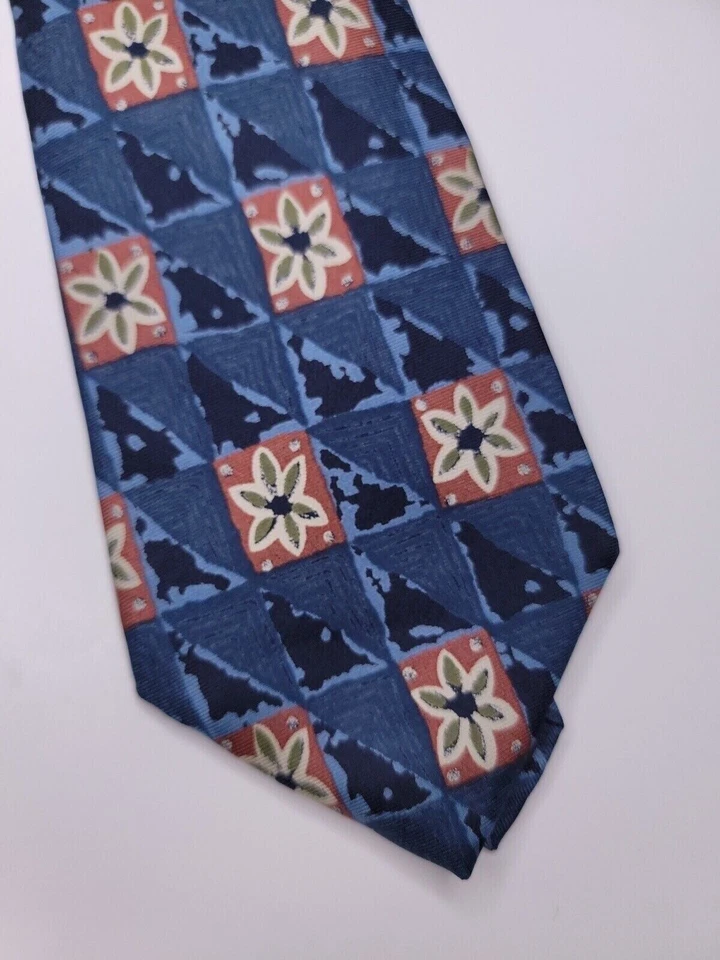 Corbata formal antigua azul marino para hombre 58"Lx3,5"W corbata de cuello azul Foto 2 de 4