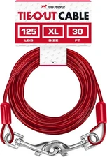 Dog Tie Out Cable 30 Feet | Dog Runner Cable for Yard 30 ft | Heavy Duty Lead |