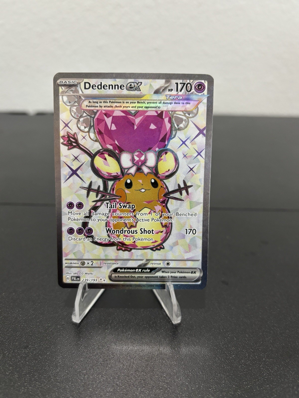 Dedenne ex 239/193 Ultra Rare Paldea Evolved Holo Near Mint