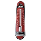 Vintage Lion Gas Sign - Service Station Pump Ad Sign on Porcelain Thermometer