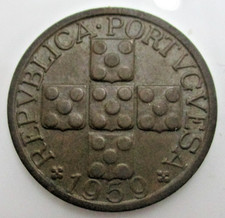 1959 Portugal 20 CENTAVOS Coin!!