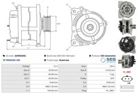 AS-PL Lichtmaschine Generator 150 A 12 V FüR Renault Captur 0.9 Tce 90 Clio Iv