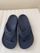 Crocs Baya Flip Flops Sandals Thong Womens 7 Mens 5 Navy Blue M5/W7