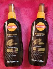 2 BOTTLES Carroten Intensive Tanning Oil Spray Micro SPF0 70ML, 2.37 Fl Oz NEW