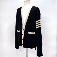 Thom Browne Diagonal Armband Mohair Stitch Cardigan Black MKC367B 147628734