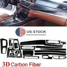 Carbon Fiber Style Interior DIY Trim Stickers For 2011-2017 BMW 5 Series F10 USA