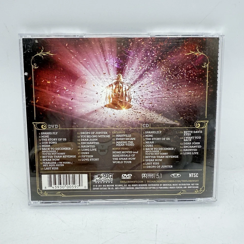 TAYLOR SWIFT World Tour Live (CD + DVD 2011) TARGET EXCLUSIVE EDITION - Image 2 of 4