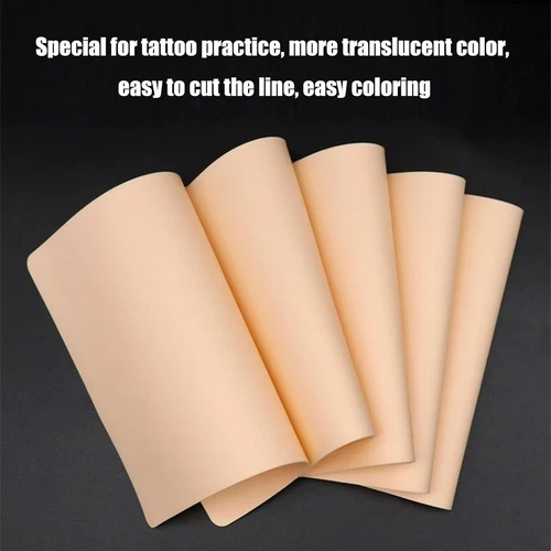 Tattoo Practice Skin Silicone Double Sides 12 Pack 5.7x7.6 Inches for Beginners image 5