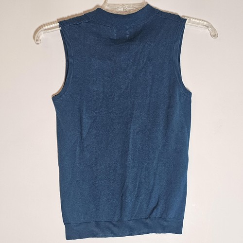 Bentley Sweater Vest Womens Medium Cable Knit Sleeveless Collared Pullover Top - Picture 10 of 14