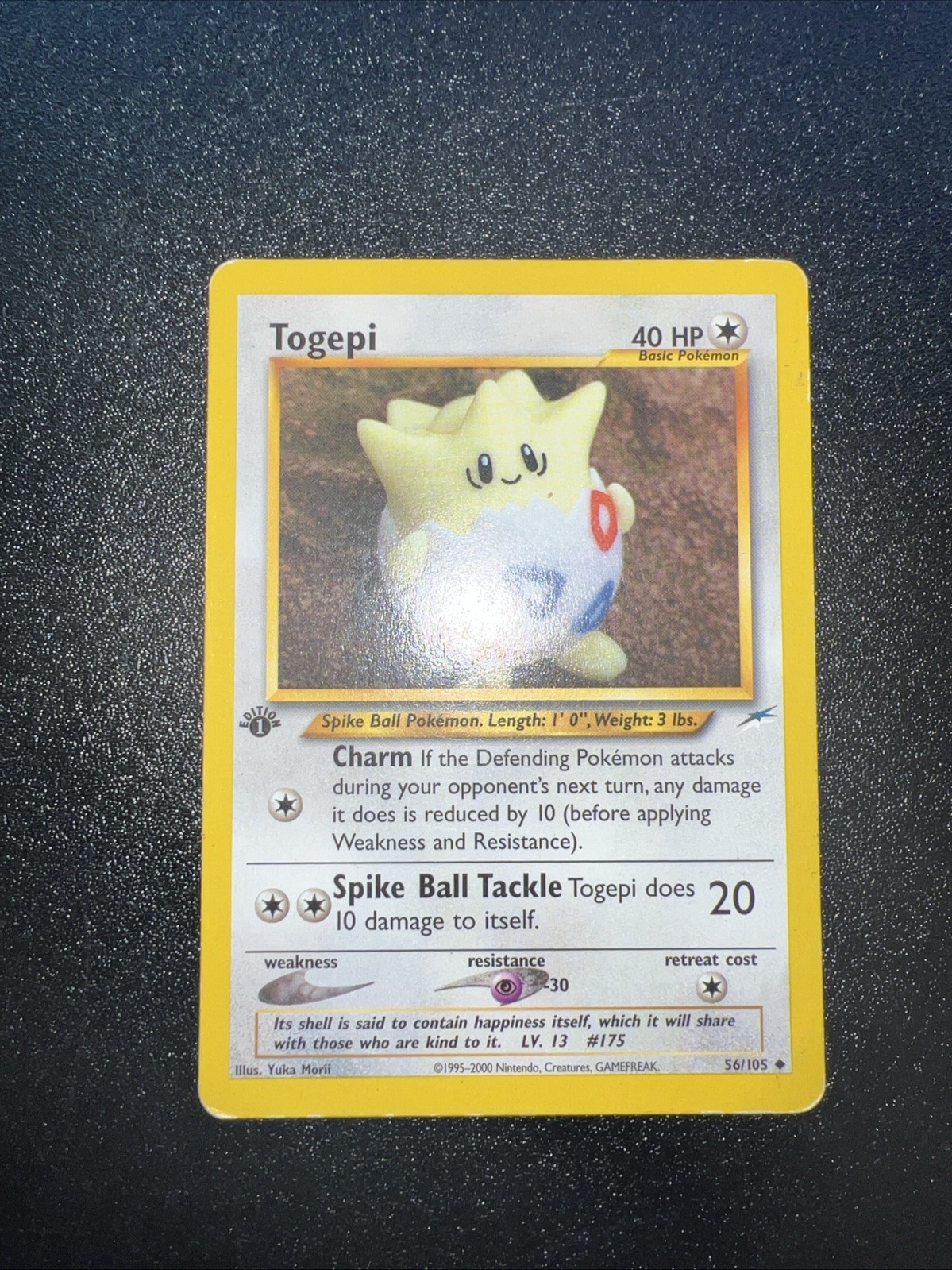 Togepi 1st Edition 56/105 Neo Destiny Uncommon Non Holo Card LP/NM