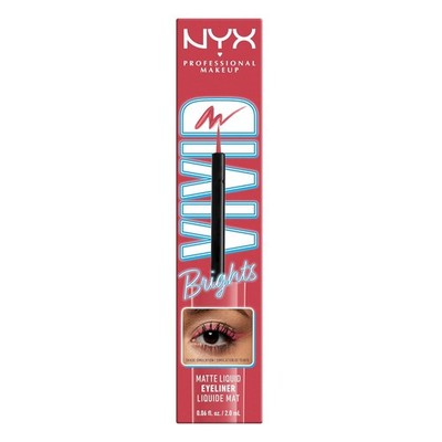 NYX 2-PACK Vivid Brights Colored Liquid Eyeliner - Matte On Red