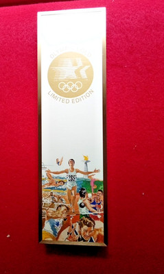 1984 Olympic Gold Playing Cards 2 Decks Congress Mint Edition Decorative Case 