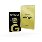 NFC Metallkarte für Google Bewertungen - GOLD - mit QR-Code - Visitenkarte