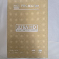 LED Desktop Multimedia Projector Ultra HD HDR USB Connectivity White/Black