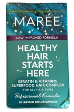 Maree Healthy Hair Superfood Complex - 30 Leave-In Capsules - Ex: 1/27