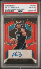 2022 Select Paolo Banchero Rookie Signatures Auto Red 47/99 Magic PSA 10 #RSPBC