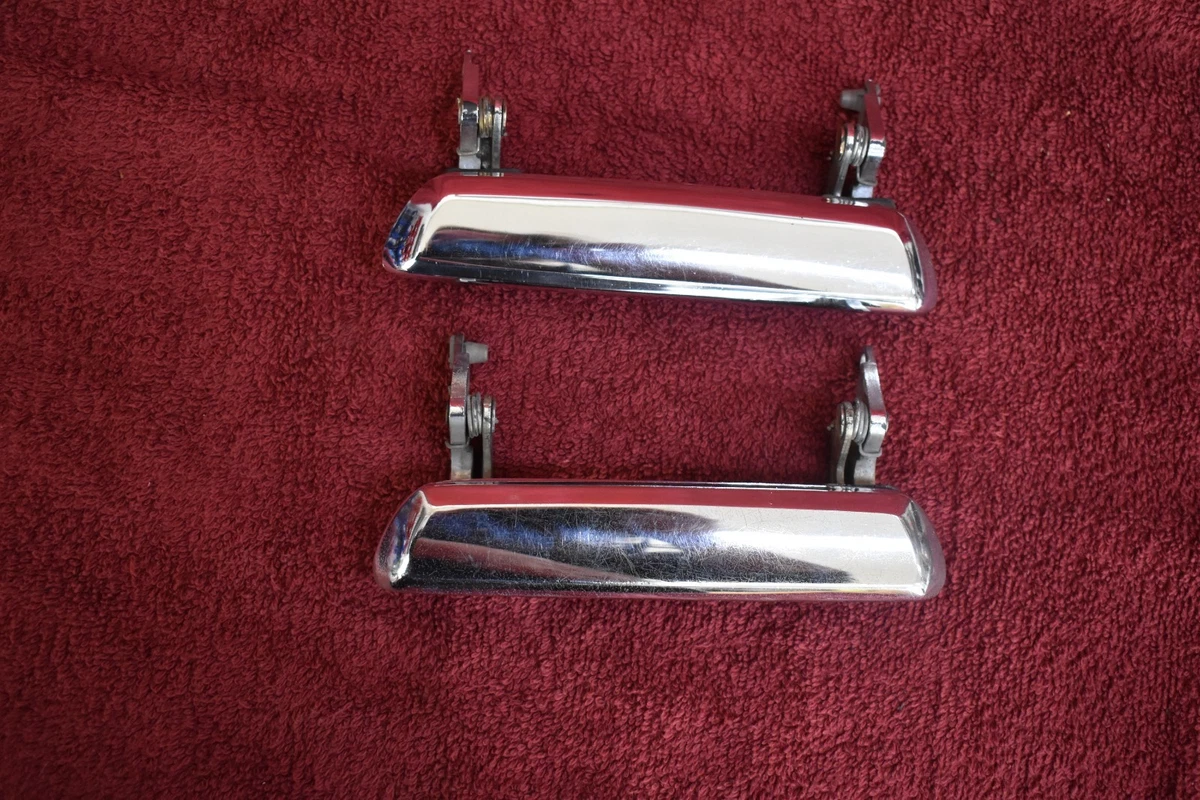 Juego De Adornos Cromados Para Puertas De Datsun 240Z 1970-1978 - Replicas Estilo OEM Con Curvatura Original